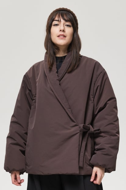 Весняна куртка-кімоно "Маріко", шоколад TURWEAR
