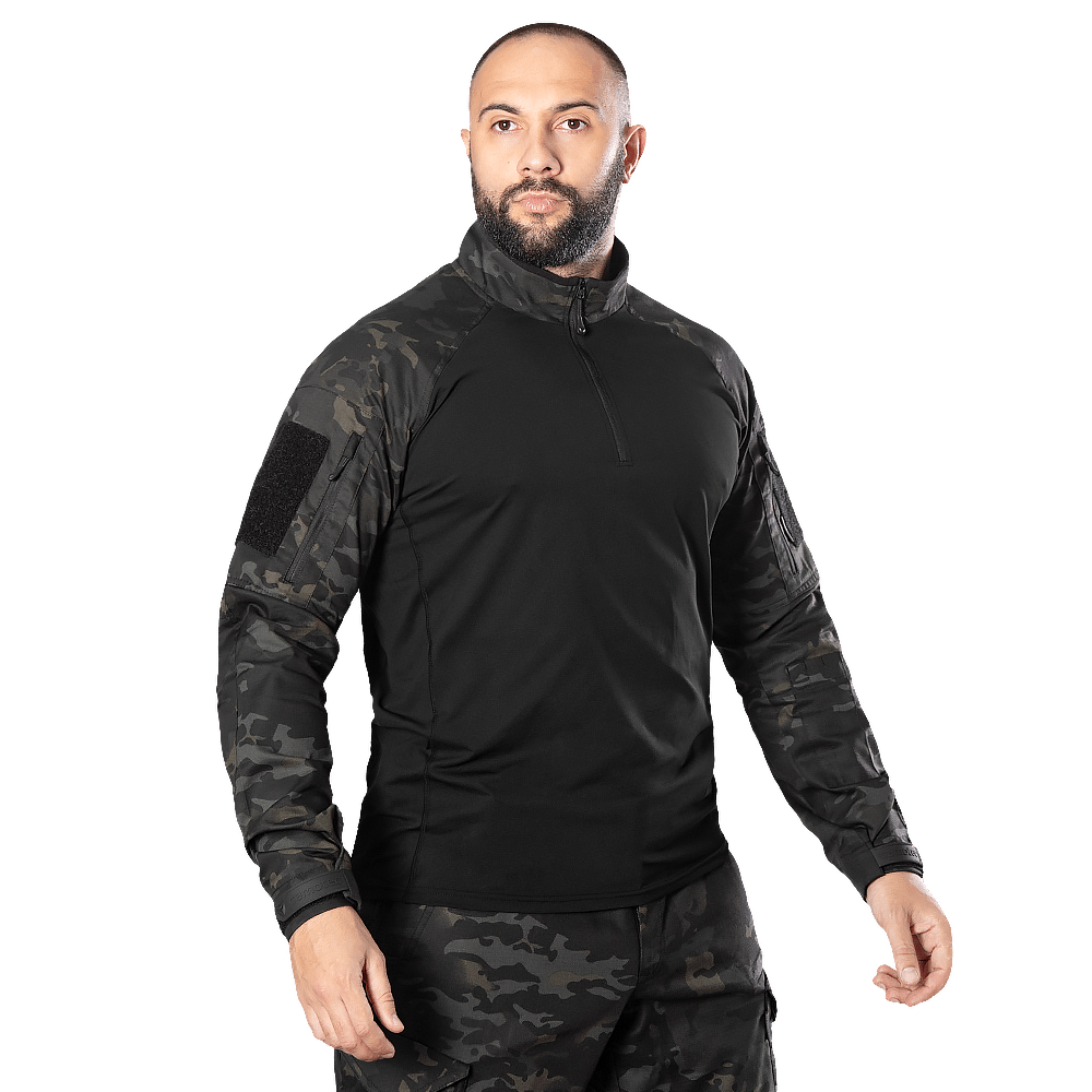 Бойова сорочка Camotec Raid Twill Sorona Чорний KOMBAT