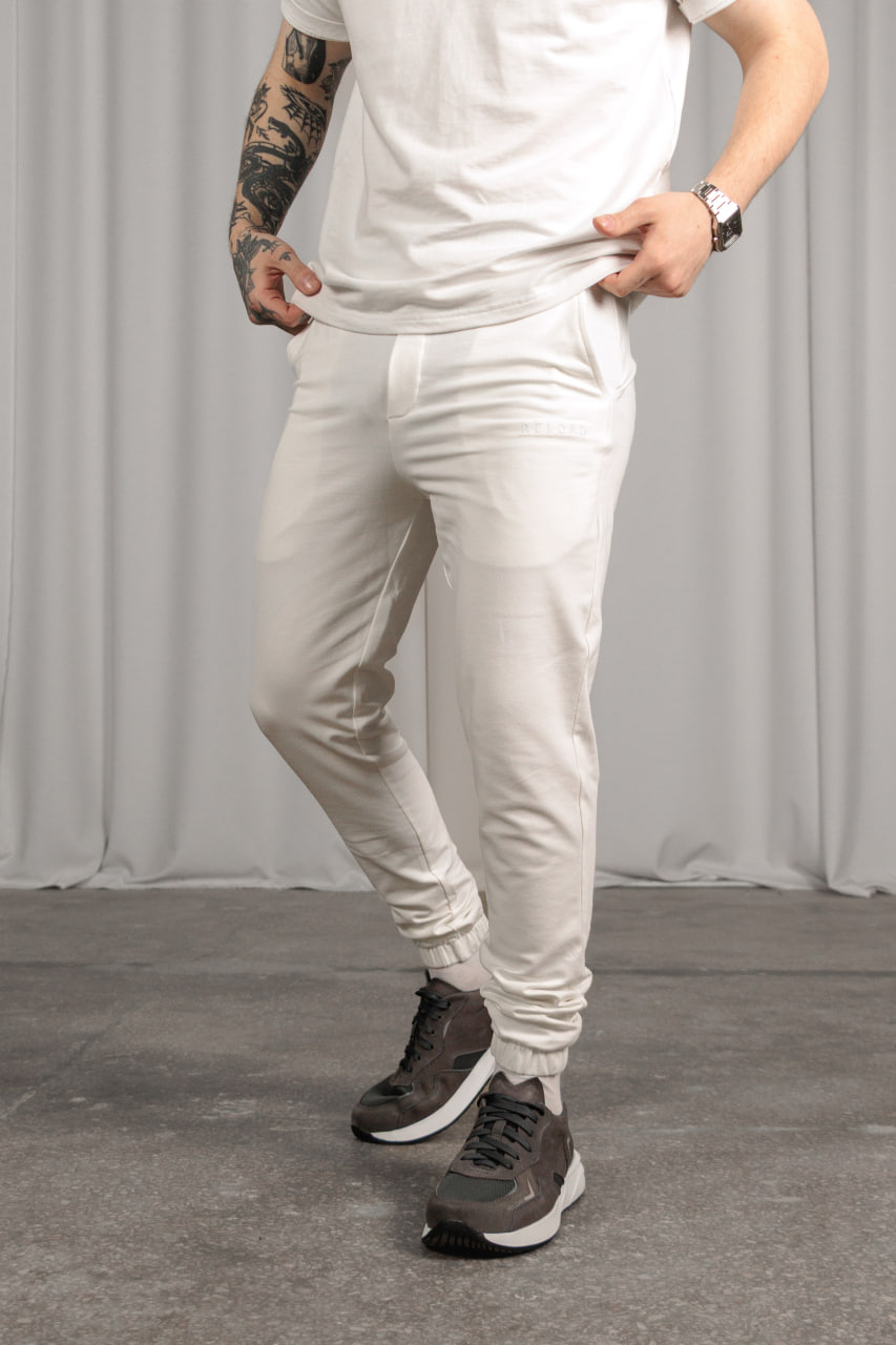 Спортивні штани Reload - Fang, молочний