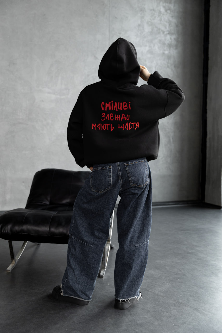 Худі жіноче Reload - Happy, чорний