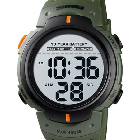 Чоловічий тактичний годинник Skmei Neon 10 Bar