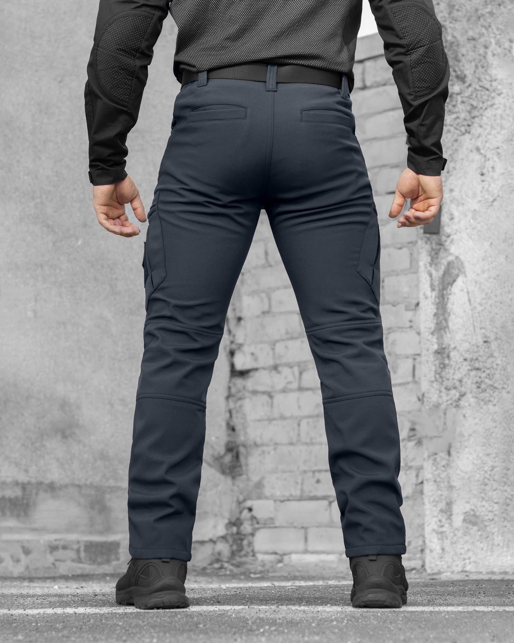 Штани карго тактичні Softshell BEZET Ешелон темно-сірий - Фото 9