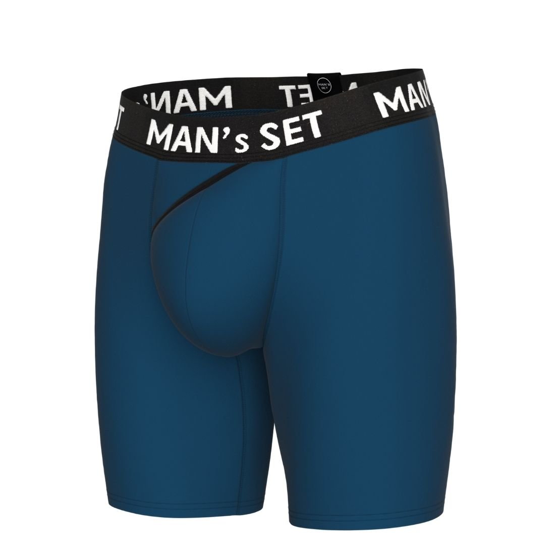 Мужские анатомические боксеры из хлопка, Anatomic Long, синий MansSet