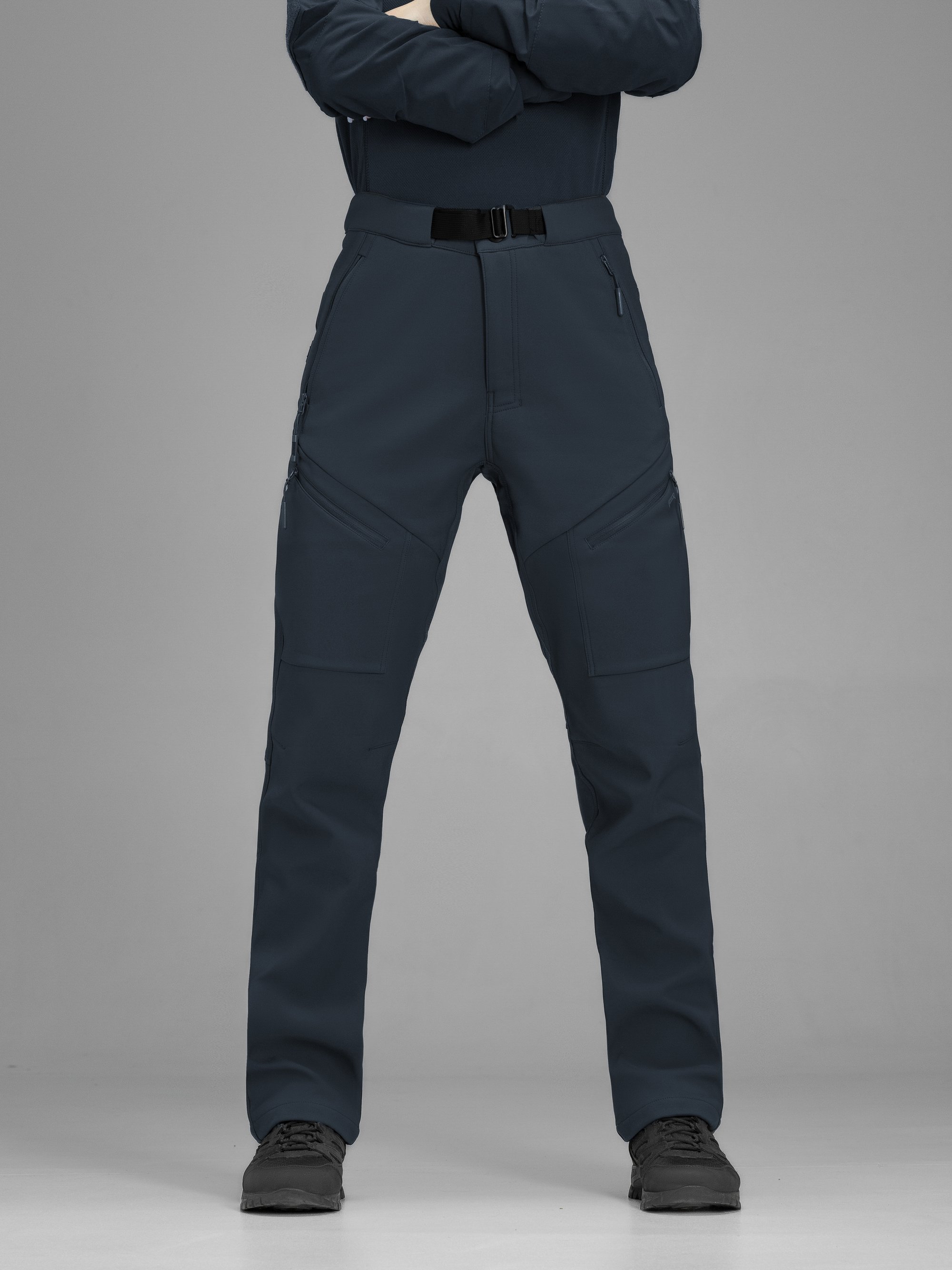 Брюки карго тактичні жіночі Softshell BEZET Techwear синій - Фото 3