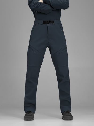 Штани карго тактичні жіночі Softshell BEZET Techwear синій - Фото 3