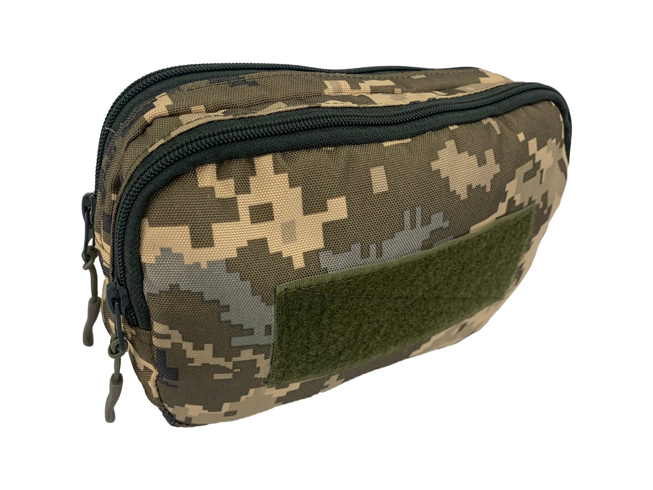 Підсумок-органайзер оксфорд PU піксель зелений з двома відділеннями Tactic4Profi