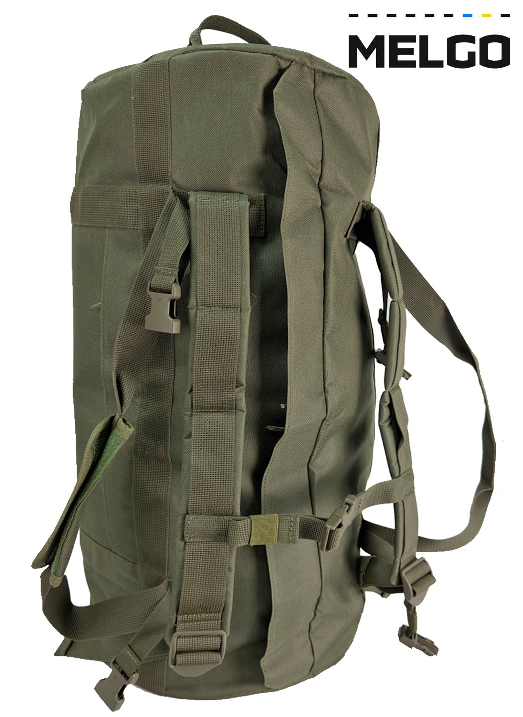 Тактична сумка - баул 90 л Оксфорд 600 Д ПВХ Олива MELGO MELGO