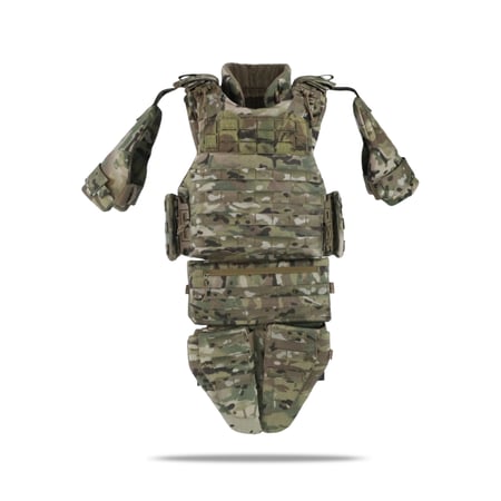 Бронежилет Militex Modular X-1 з балістичним пакетом (2 клас) | Multicam | Cordura USA | Розмір M KIBORG