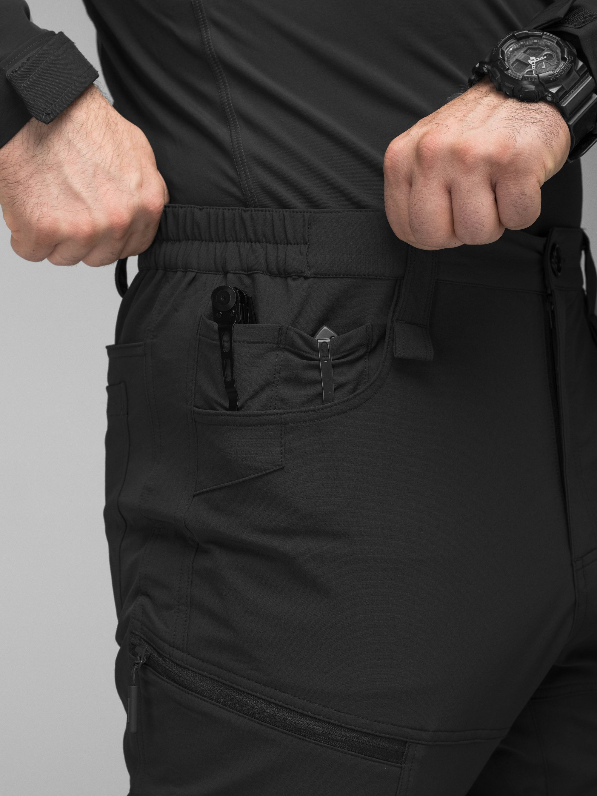 Штани карго тактичні BEZET TactDry 240 чорний - Фото 24