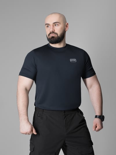 Футболка швидкосохнуча тактична BEZET Basic синій - Фото 1