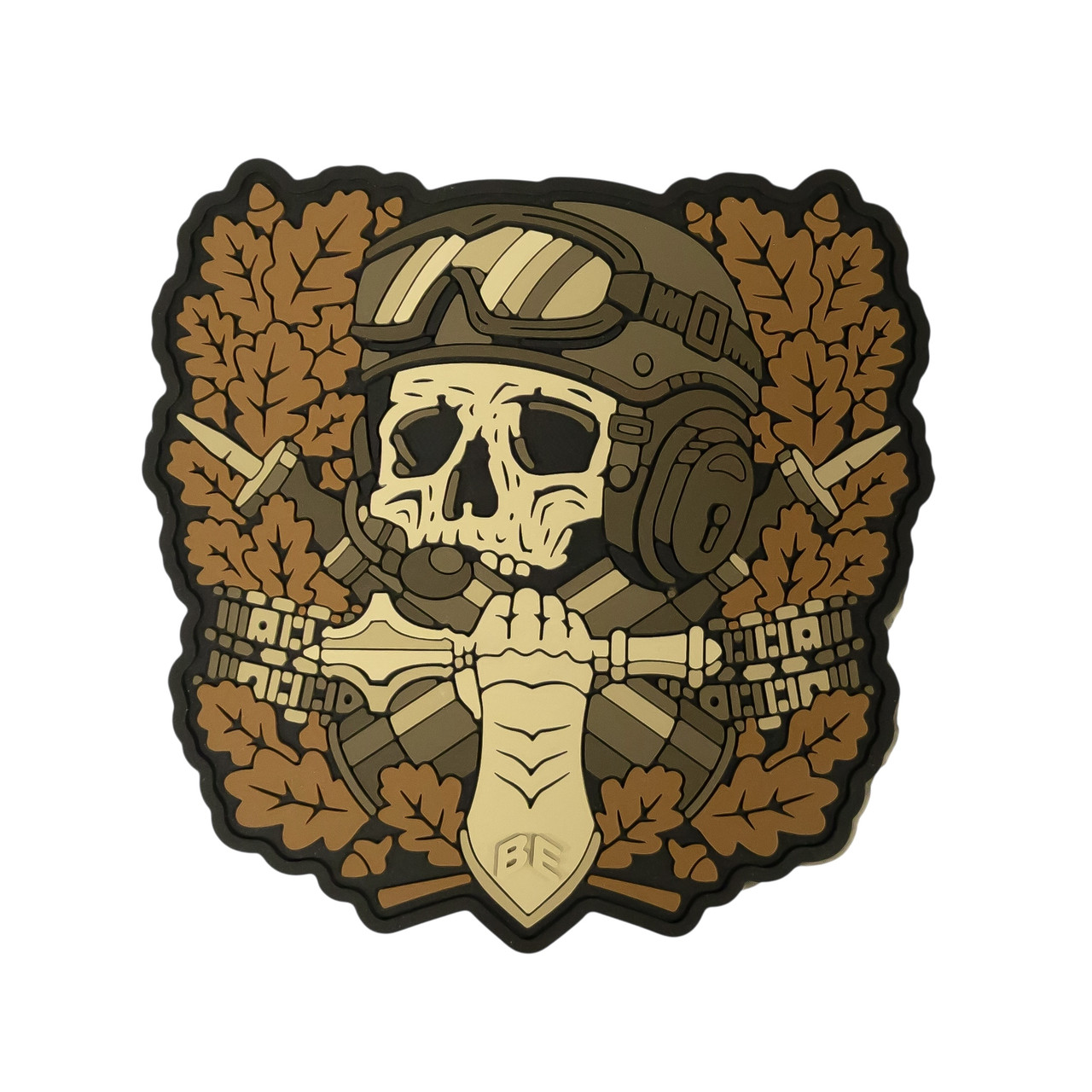 ПВХ Патч (шеврон) "Призрачный танкист" койот Brand Element