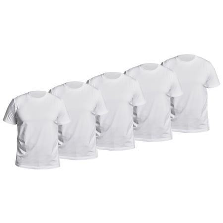 Комплект футболок Tactical Comfort Tee. Колір Білий 5шт GIG MILITARY