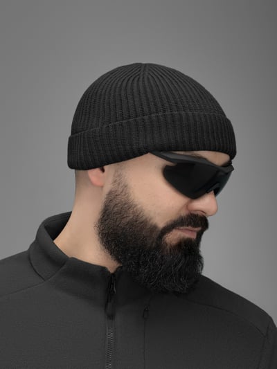 Шапка в'язана BEZET Patrol чорний - Фото 2