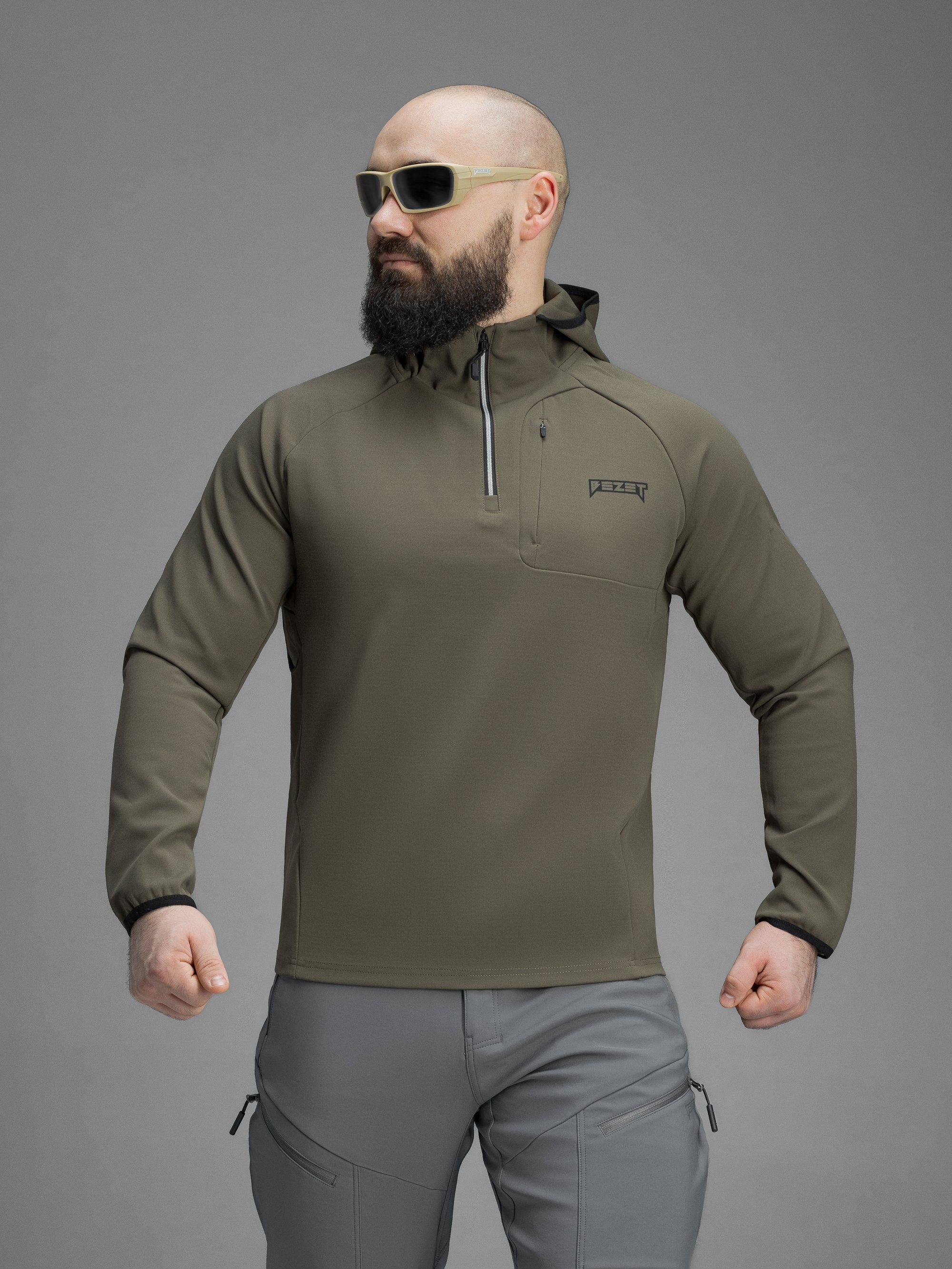 Кофта BEZET Motion хакі - Фото 3