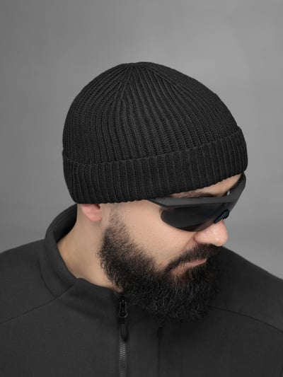 Шапка в'язана BEZET Patrol чорний - Фото 4