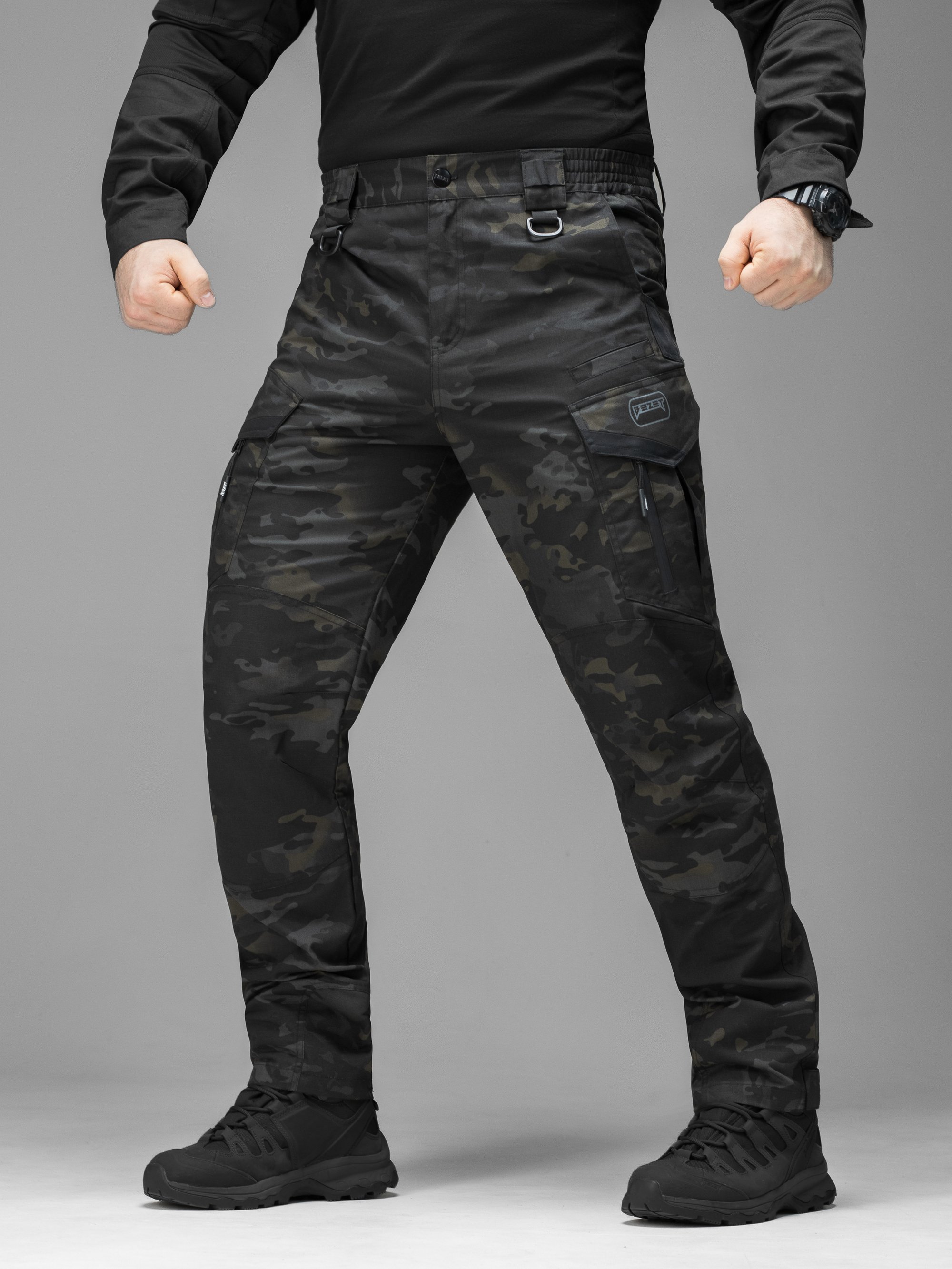 Брюки карго тактичні BEZET Onyx чорний мультикам - Фото 12
