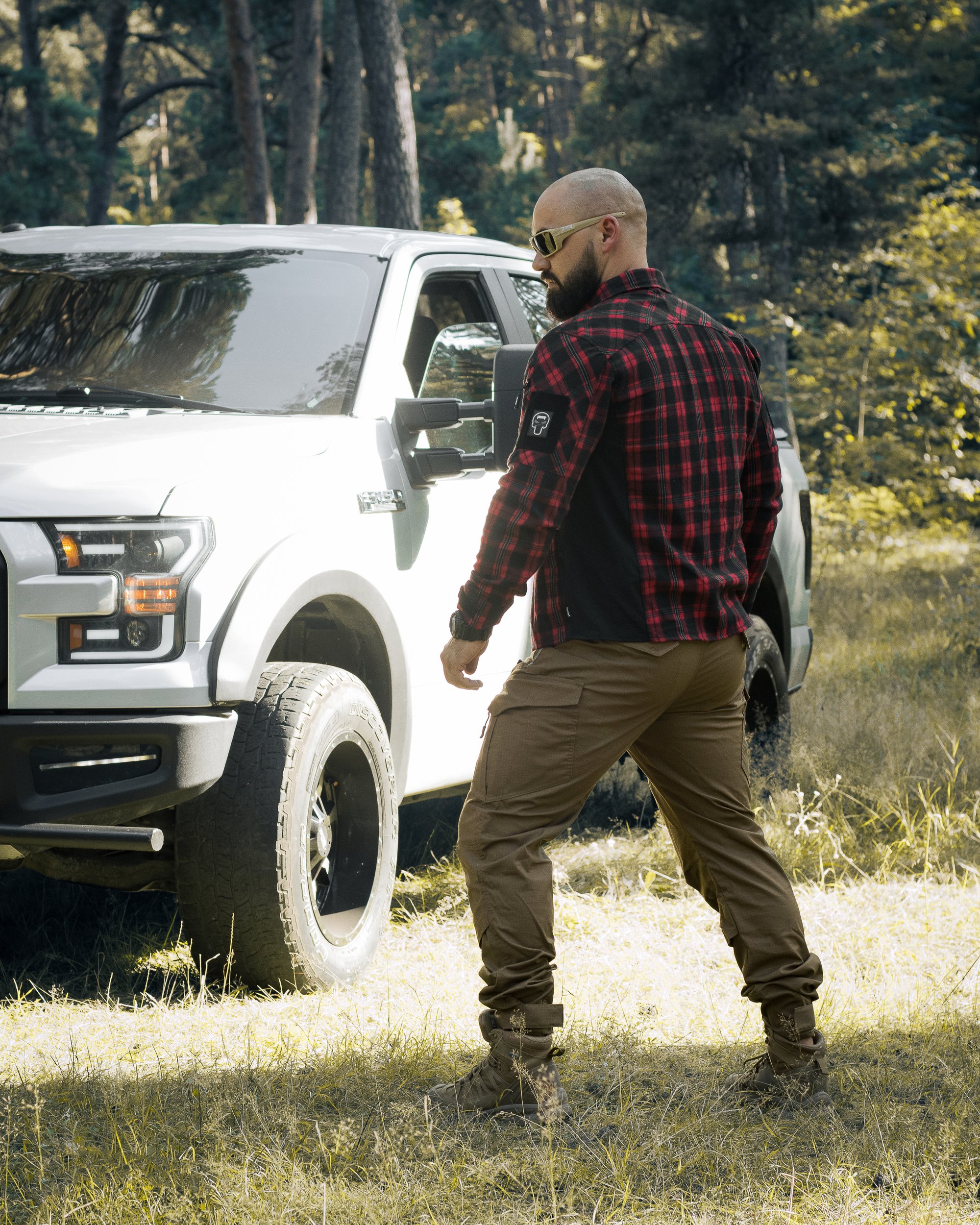 Сорочка фланелева BEZET Defender чорний/червоний - Фото 37