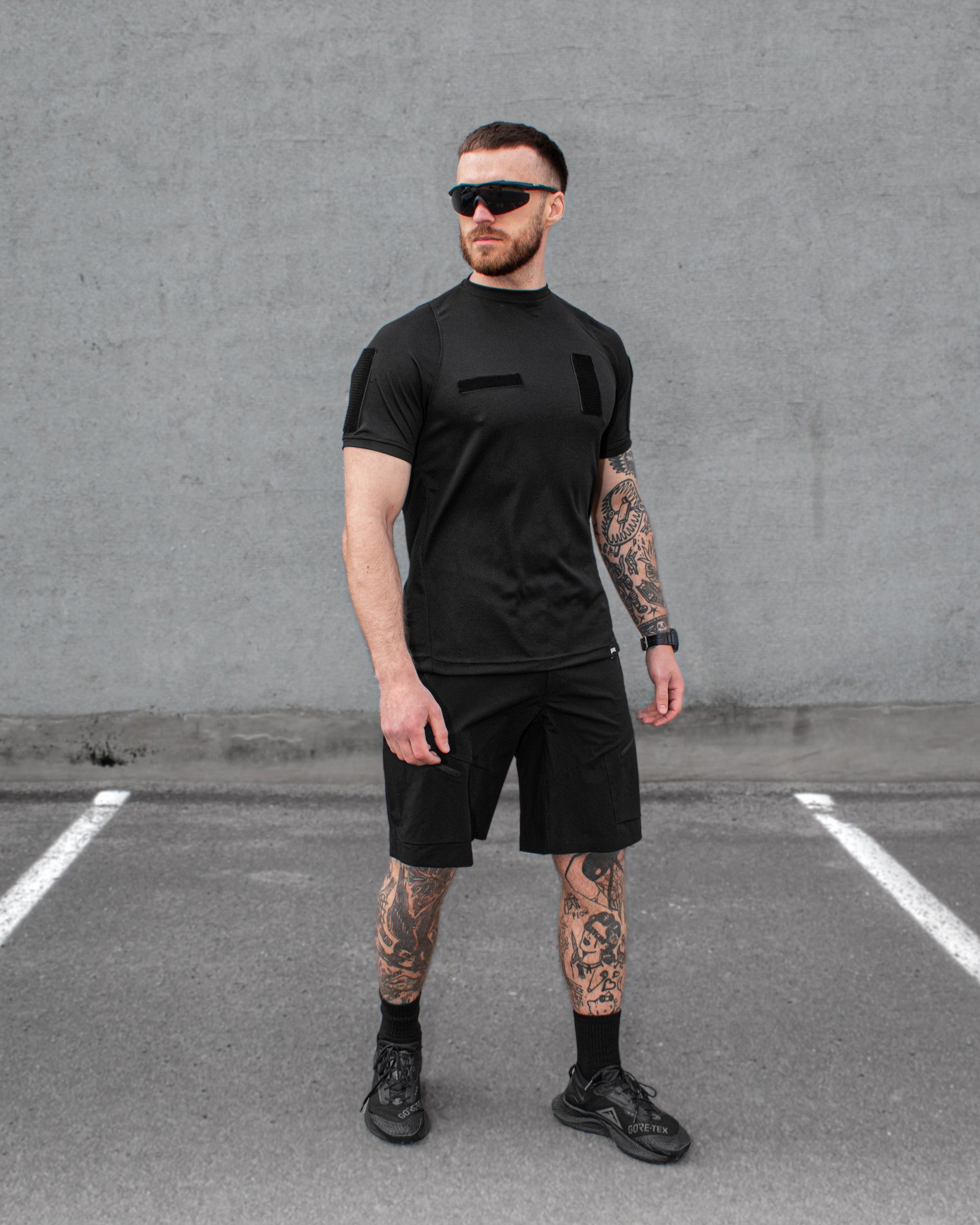 КОМПЛЕКТ (ШОРТИ КАРГО BEZET ADVENTURE ЧОРНИЙ,ФУТБОЛКА ШВИДКОСОХНУЧА ТАКТИЧНА BEZET ЧОРНИЙ) - Фото 2