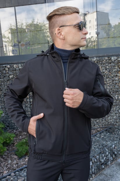 Куртка Blade Softshell Чорна Uniformx