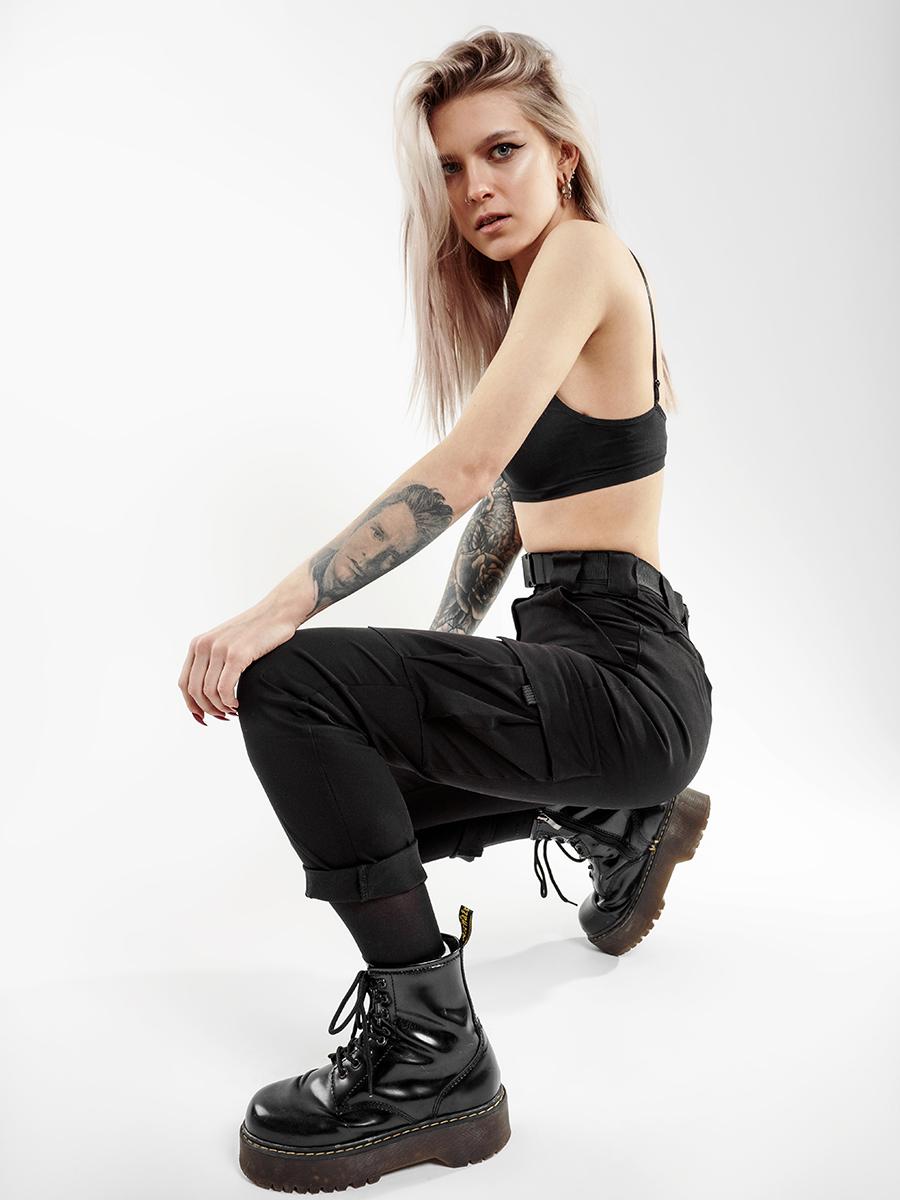 Карго брюки женские BEZET Xena black'20