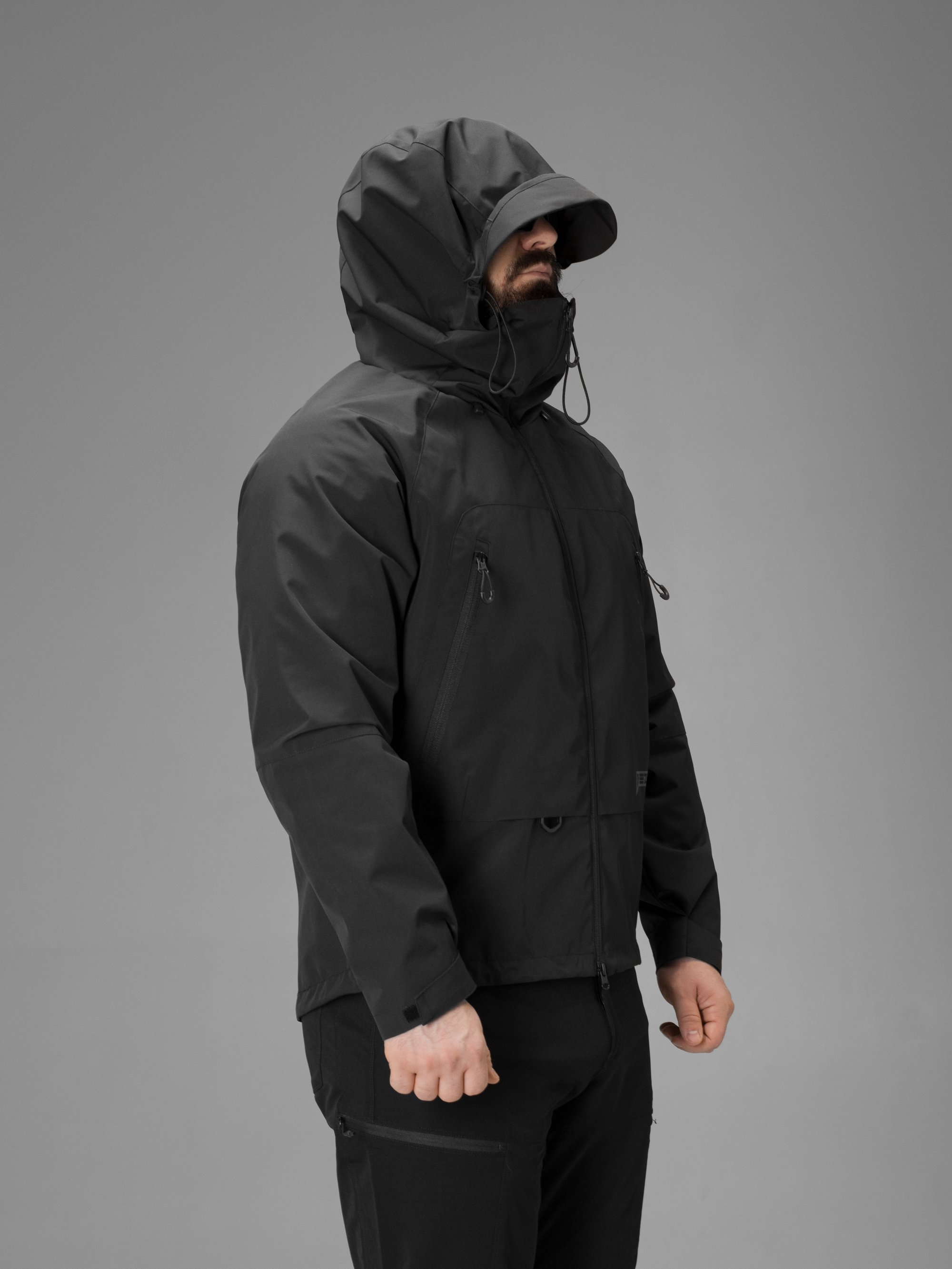 Куртка вітрівка BEZET Trail чорний - Фото 6