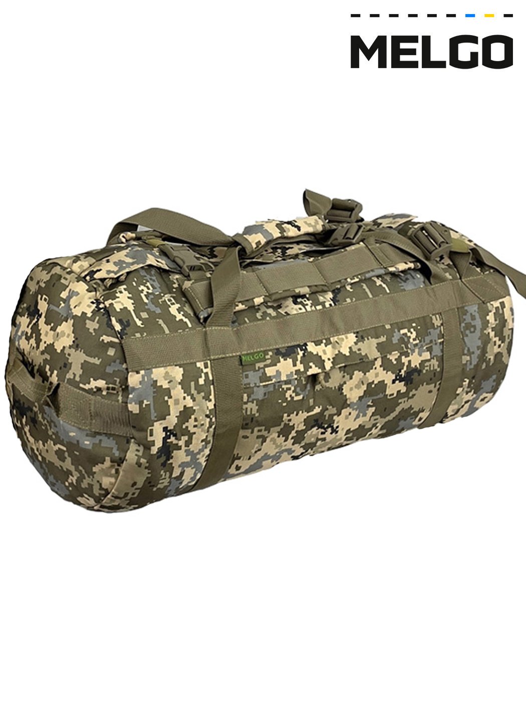 Тактична сумка - баул 65 л Полікордура Піксель MELGO