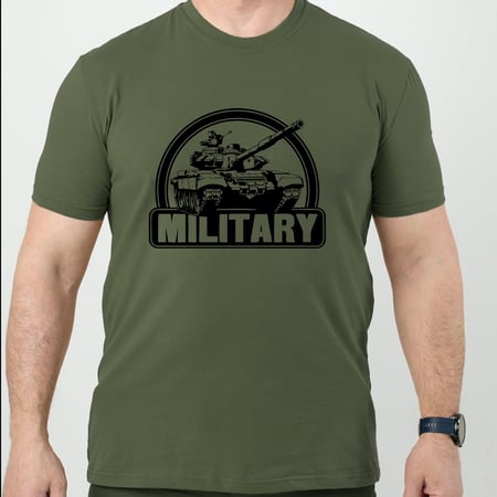 Футболка стрейч з малюнком №11 RMilitary Олива