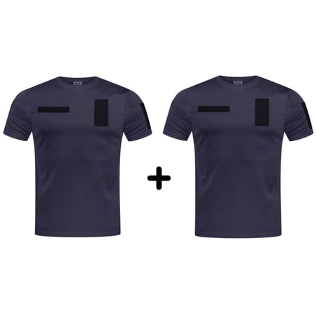 Компелект 2 футболки Cool max статуні ДСНС, з липучками, темно синій