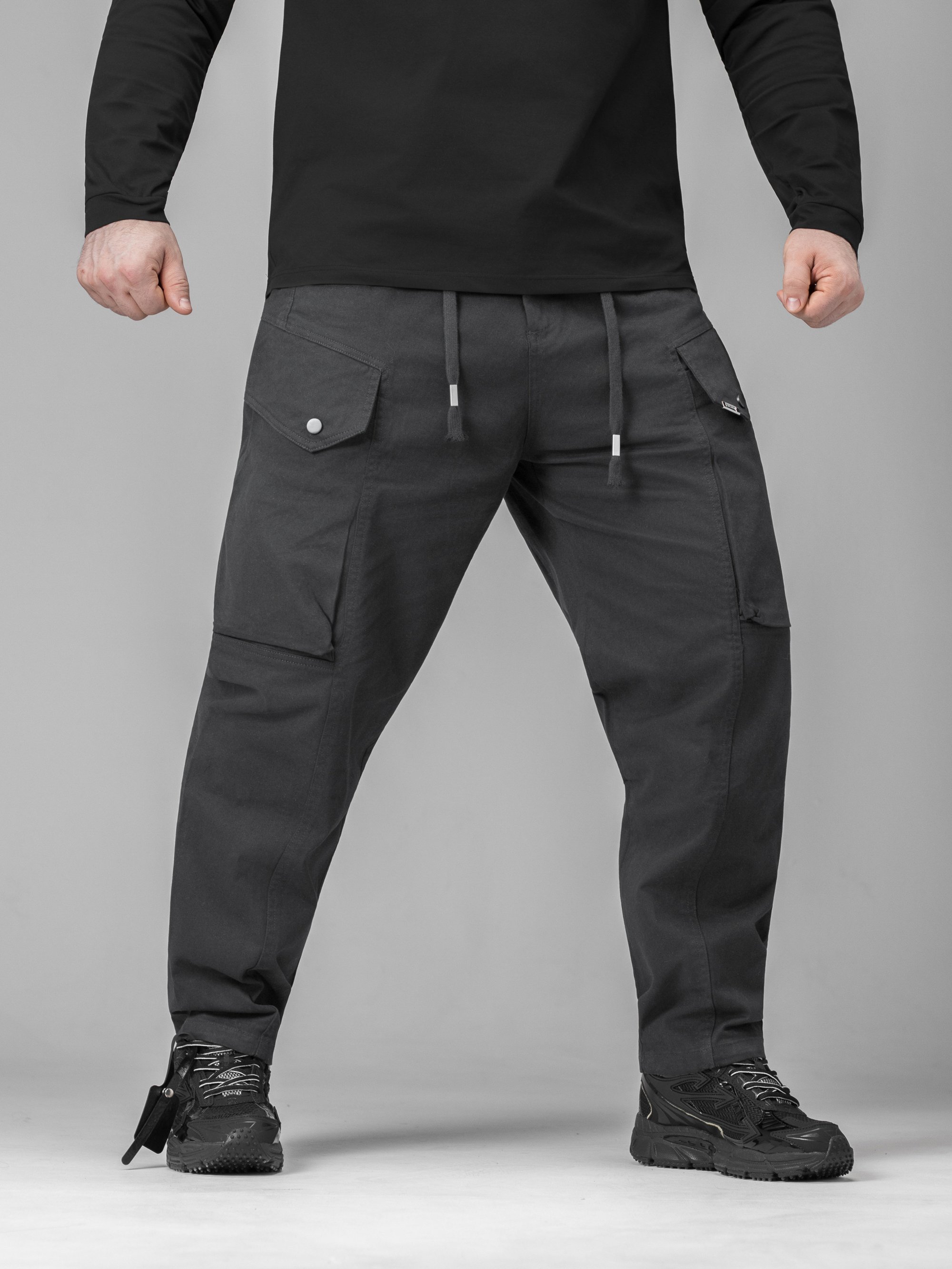 Брюки карго BEZET Thorn темний сірий