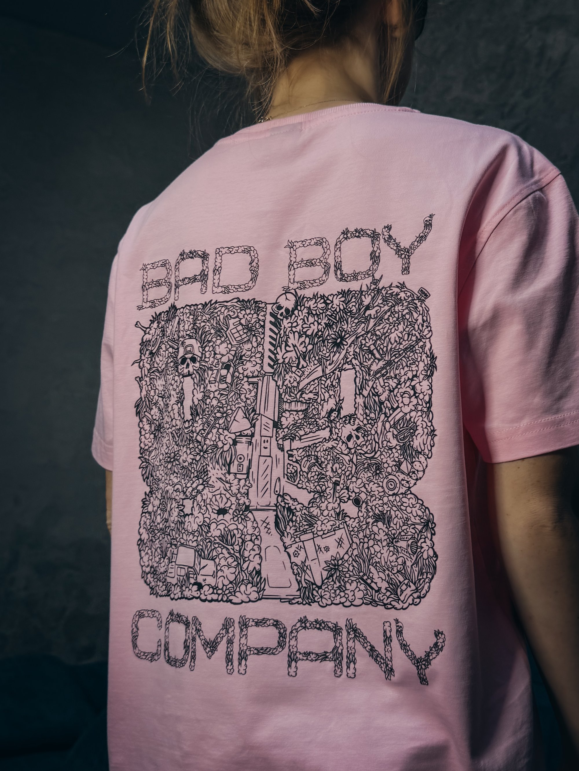 Футболка рожева ВВ лого весна Bad Boy Company