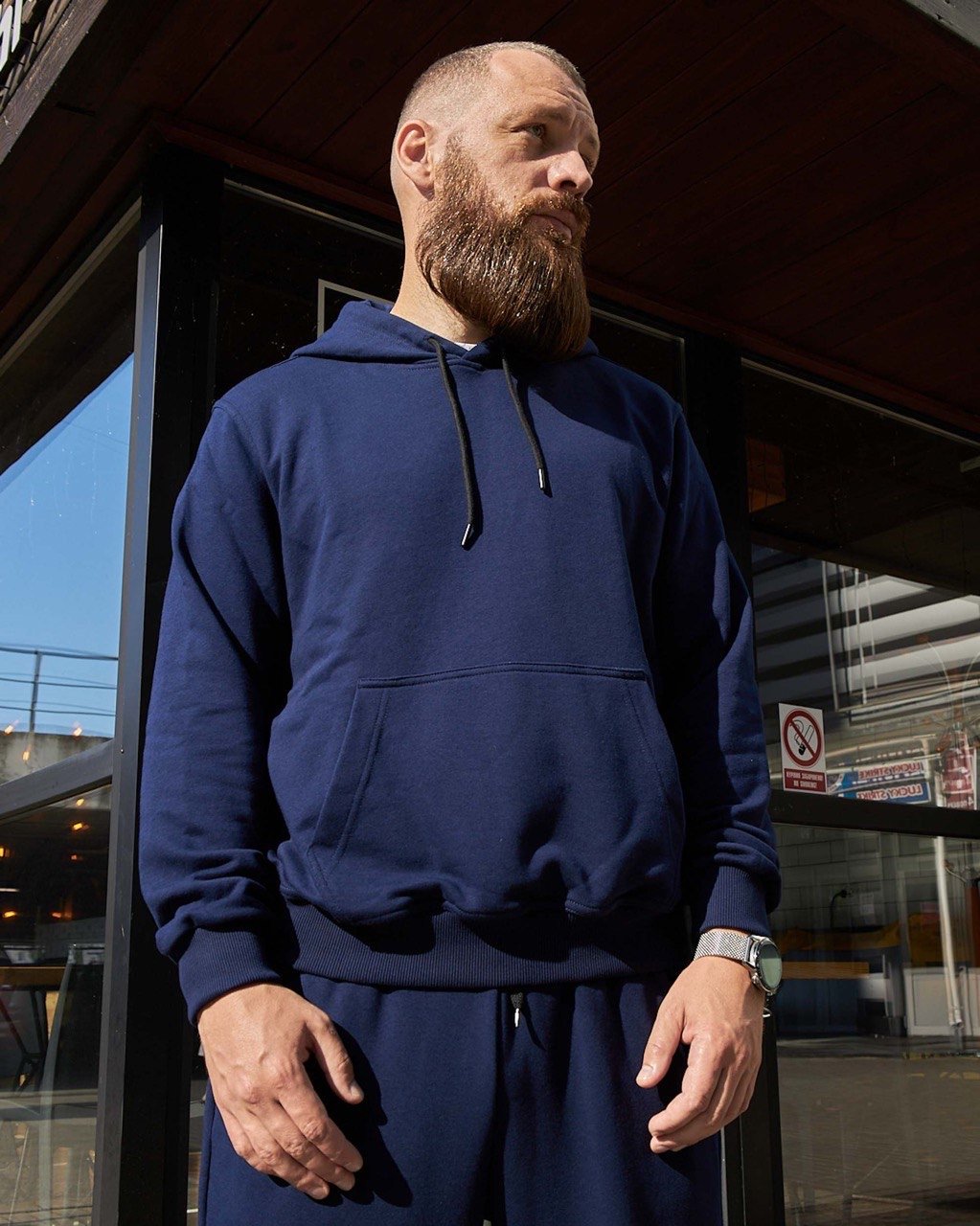 Худі синій базовий Olymp