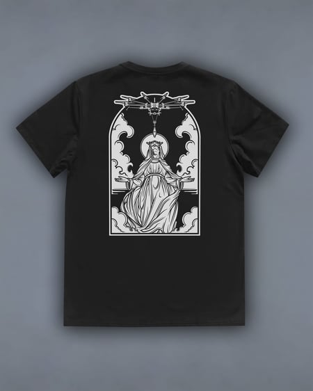 Футболка з принтом Angel Of Death чорна We feel