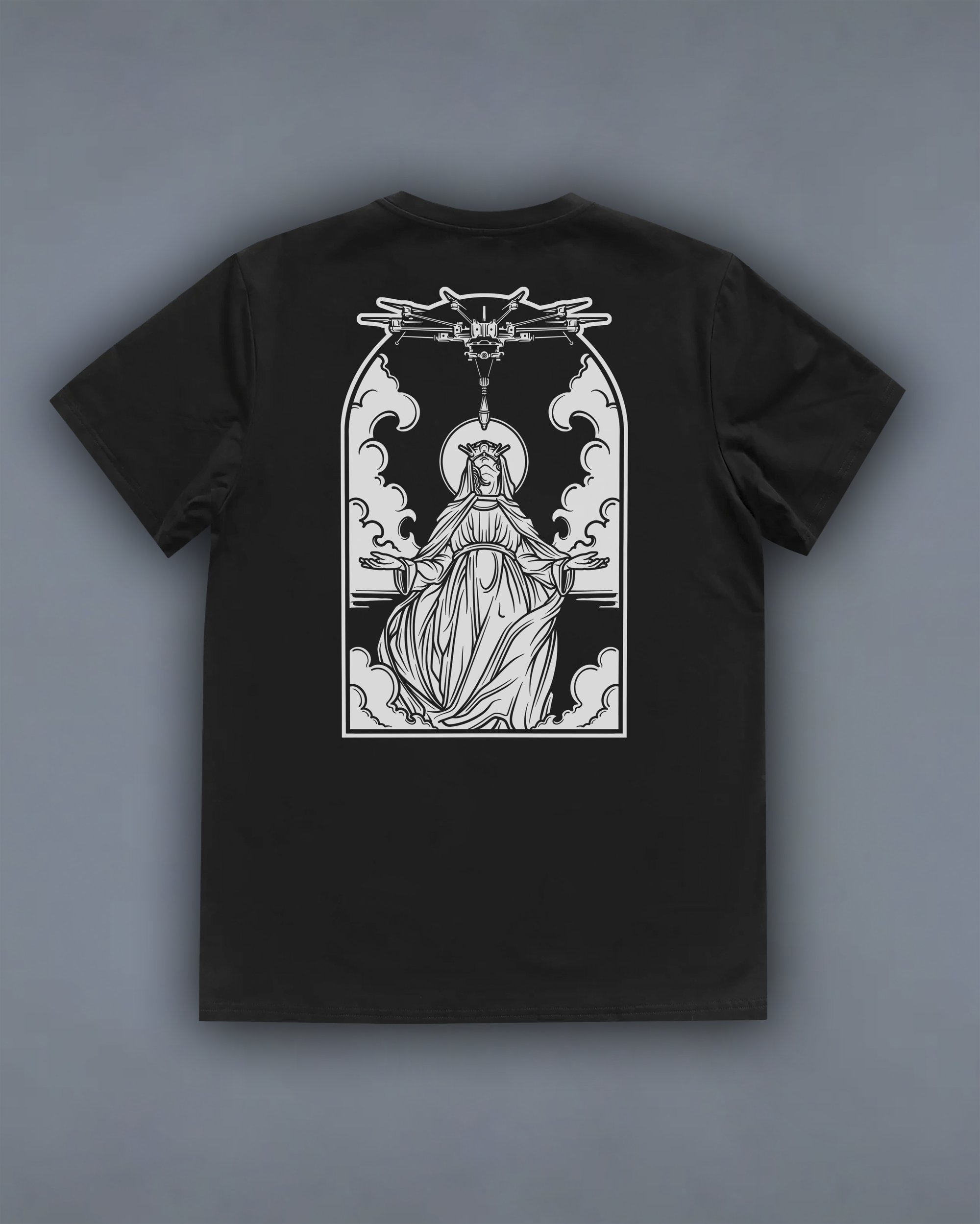 Футболка з принтом Angel Of Death чорна We feel