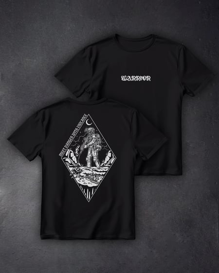 Футболка з принтом Meet Danger With Violance We feel
