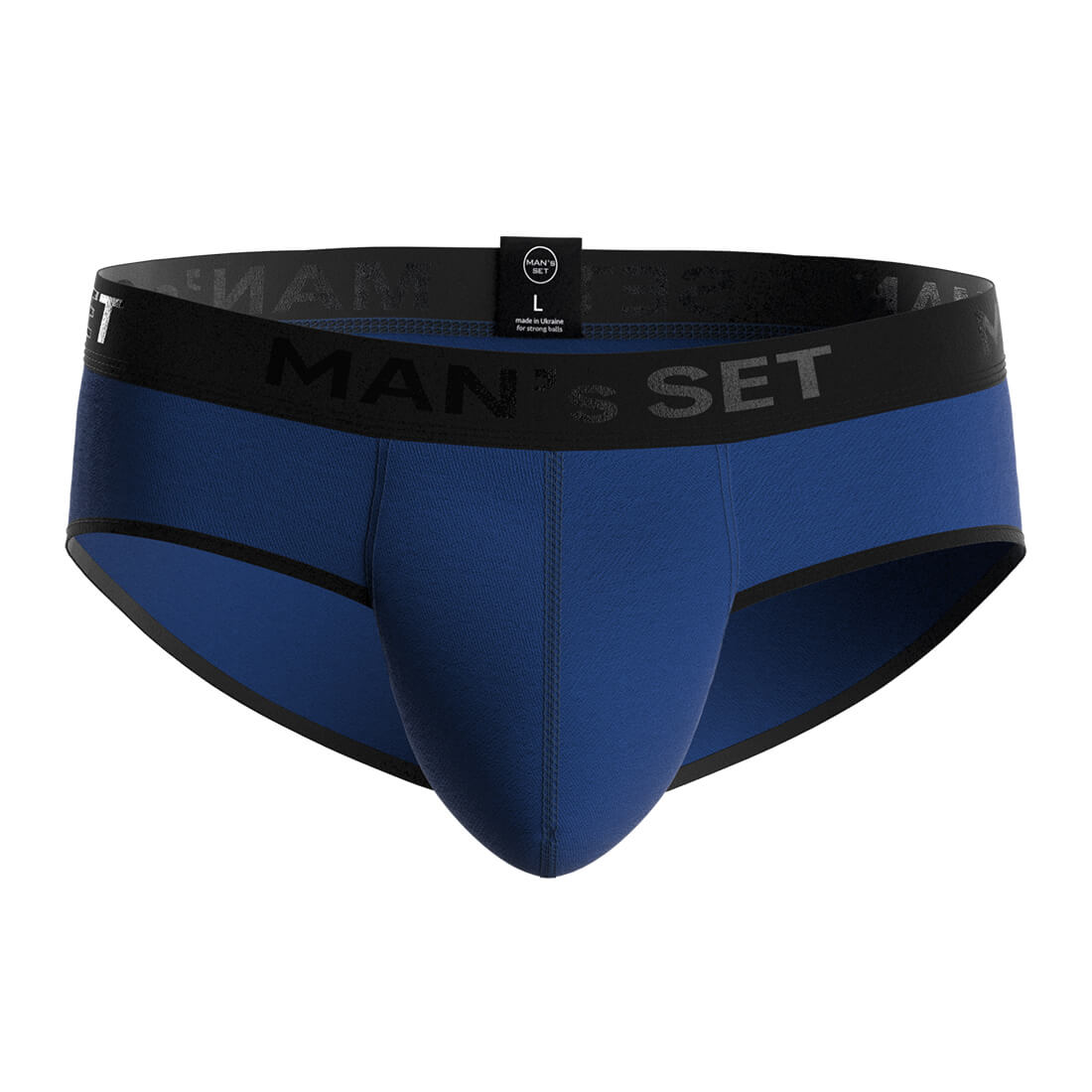 Чоловічі анатомічні сліпи з бавовни, Anatomic Slips Black Series, синій MansSet