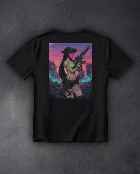 Футболка з принтом "BarbWire" color чорна We feel