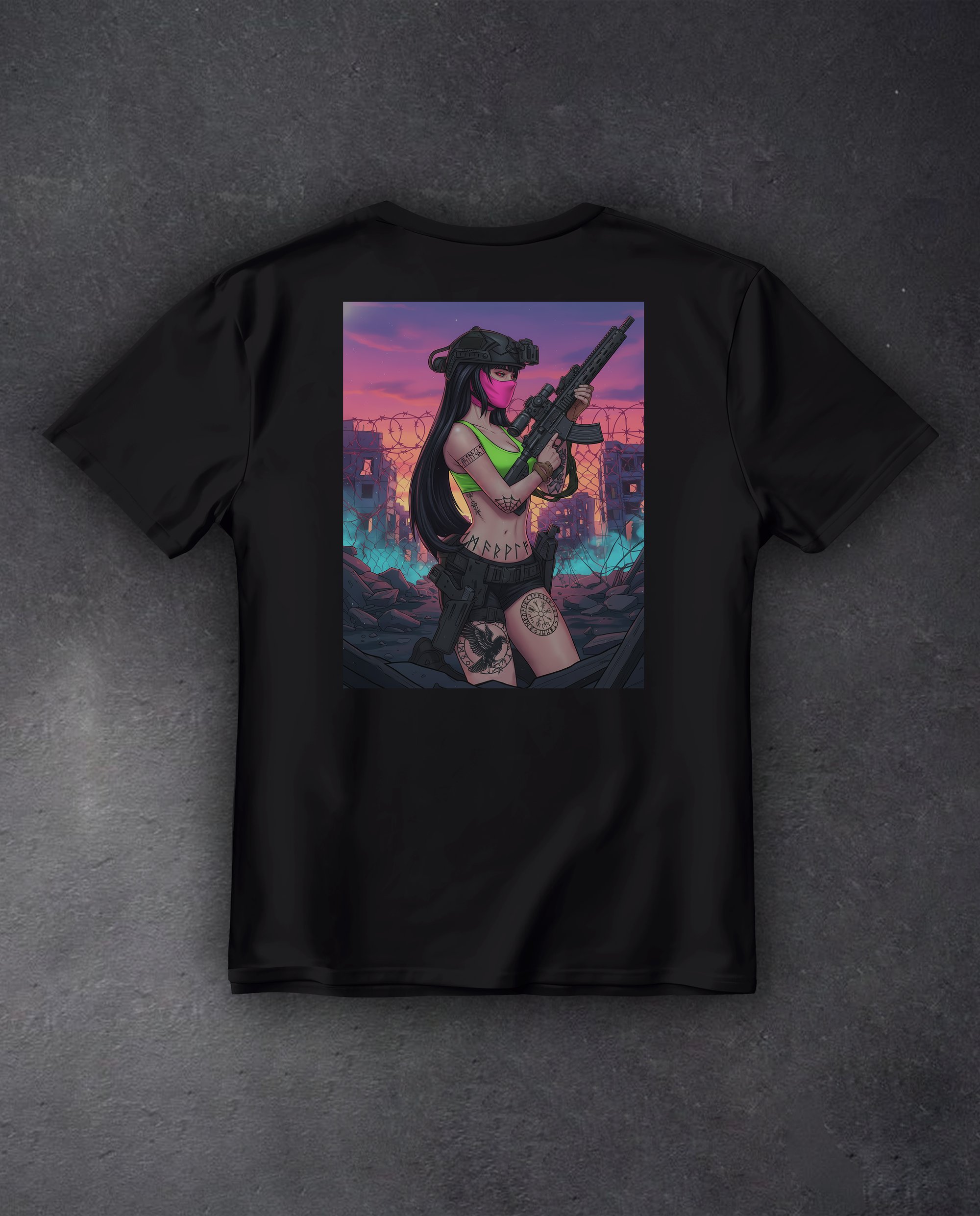 Футболка з принтом "BarbWire" color чорна We feel