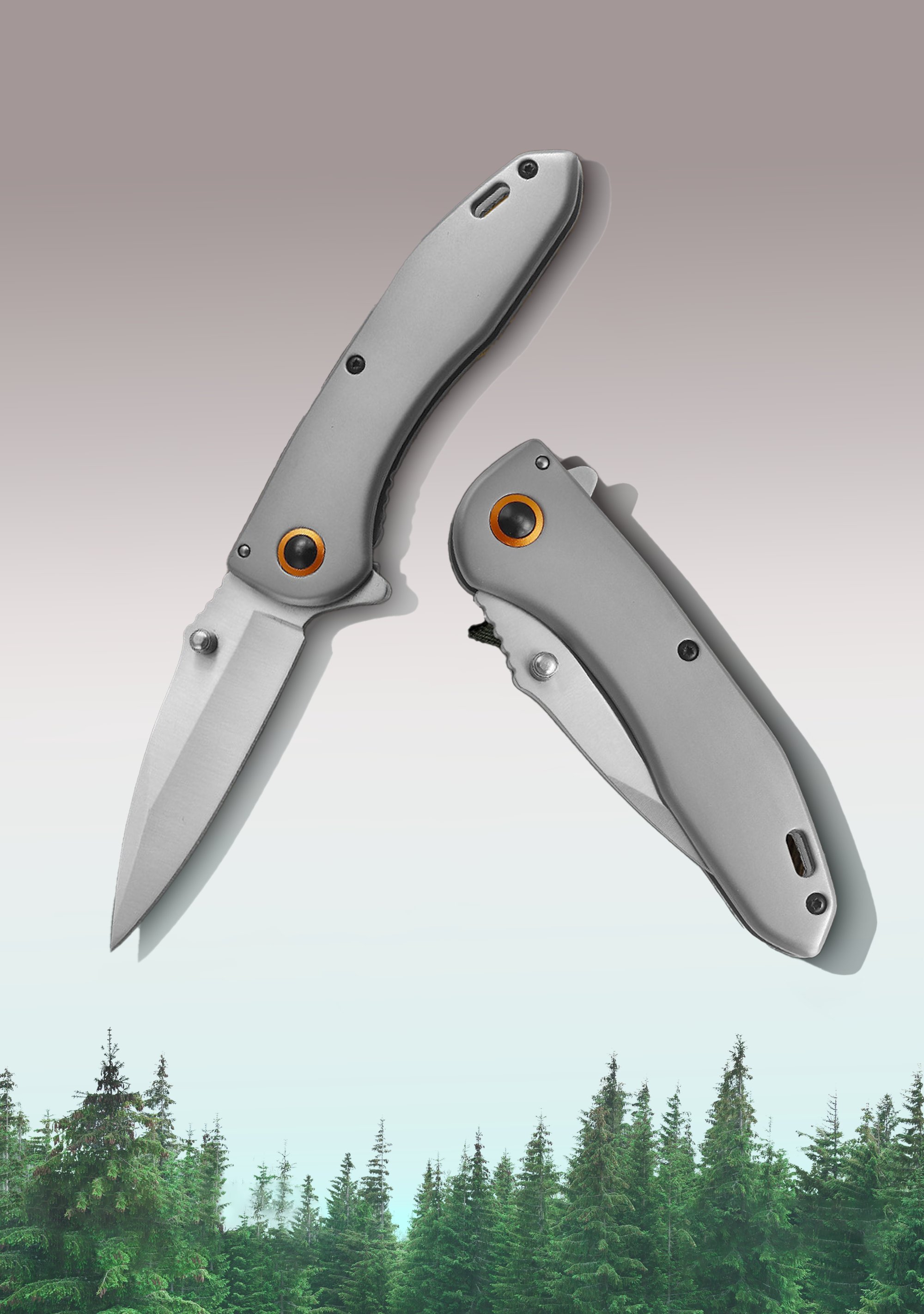 Ніж складний BEZET Brute сірий