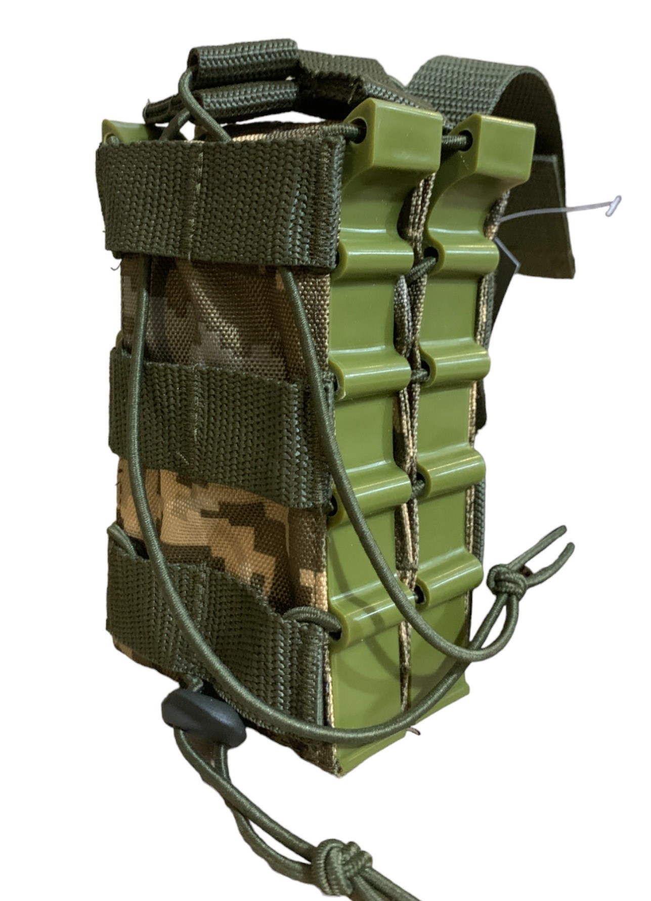 Підсумок для АК/АКМ на 2 магазини з відкритим карманом сендвіч пластик оксфорд PU піксель зелений Tactic4Profi