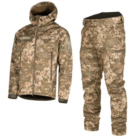 Костюм Camotec SoftShell 3.0 піксель KOMBAT