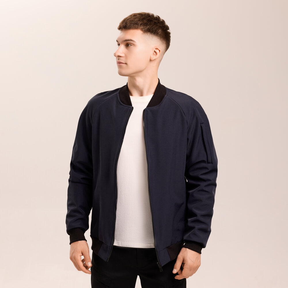 Бомбер Pobedov Thunder Темно-синий POBEDOV