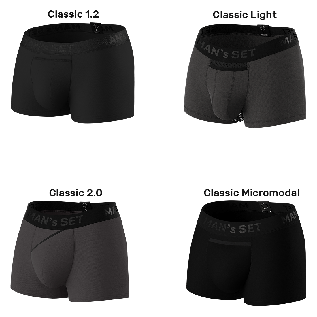 Комплект анатомічних чоловічих боксерів класичних MansSet