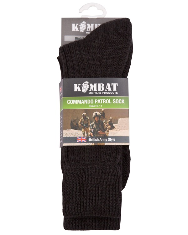 Шкарпетки KOMBAT UK Patrol Socks чорний KOMBAT