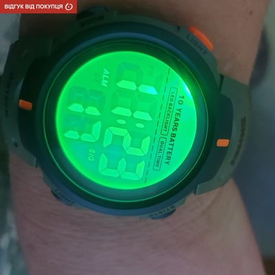 Чоловічий тактичний годинник Skmei Neon 10 Bar - Фото 12