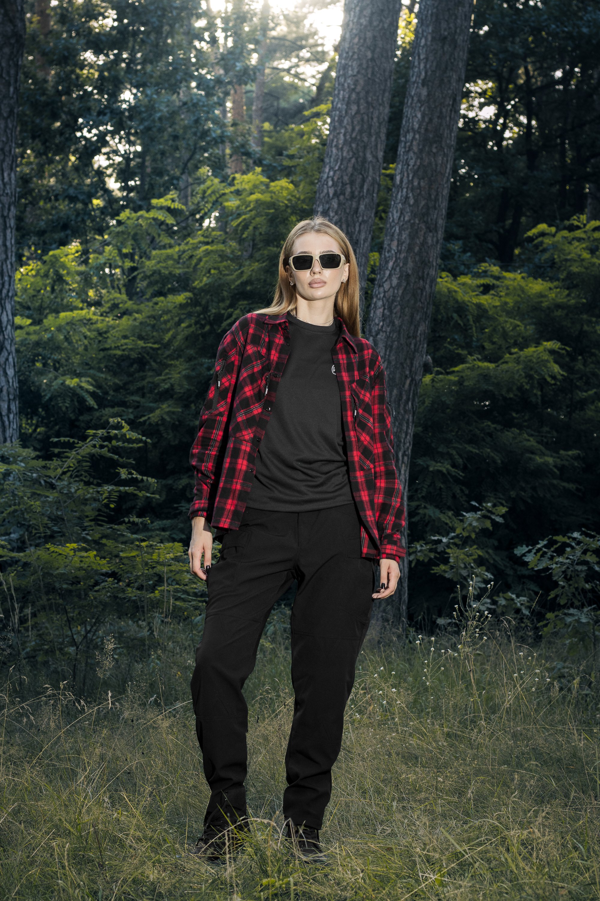 Сорочка фланелева жіноча BEZET Defender чорний/червоний - Фото 38