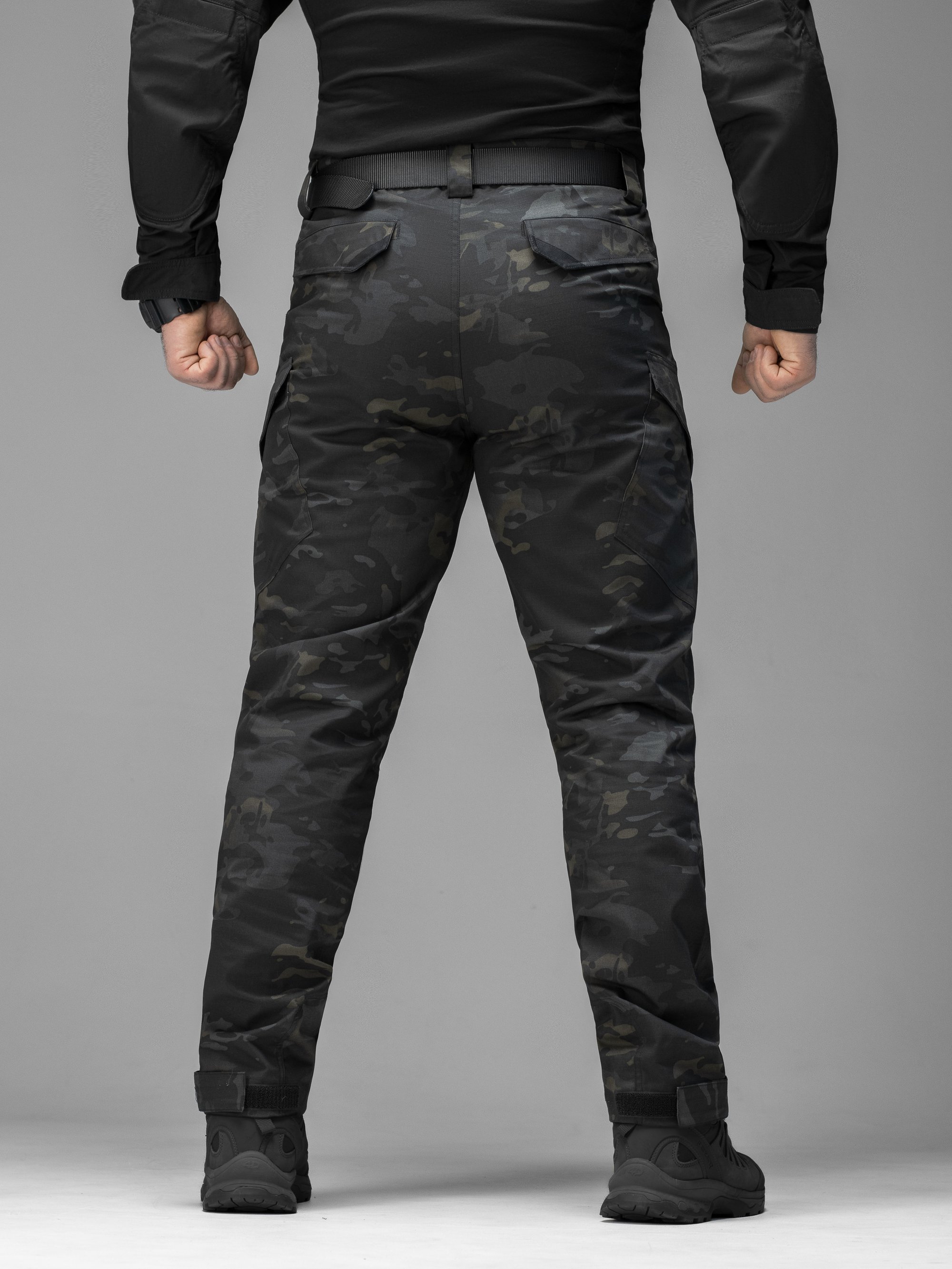 Брюки карго тактичні BEZET Onyx чорний мультикам - Фото 4