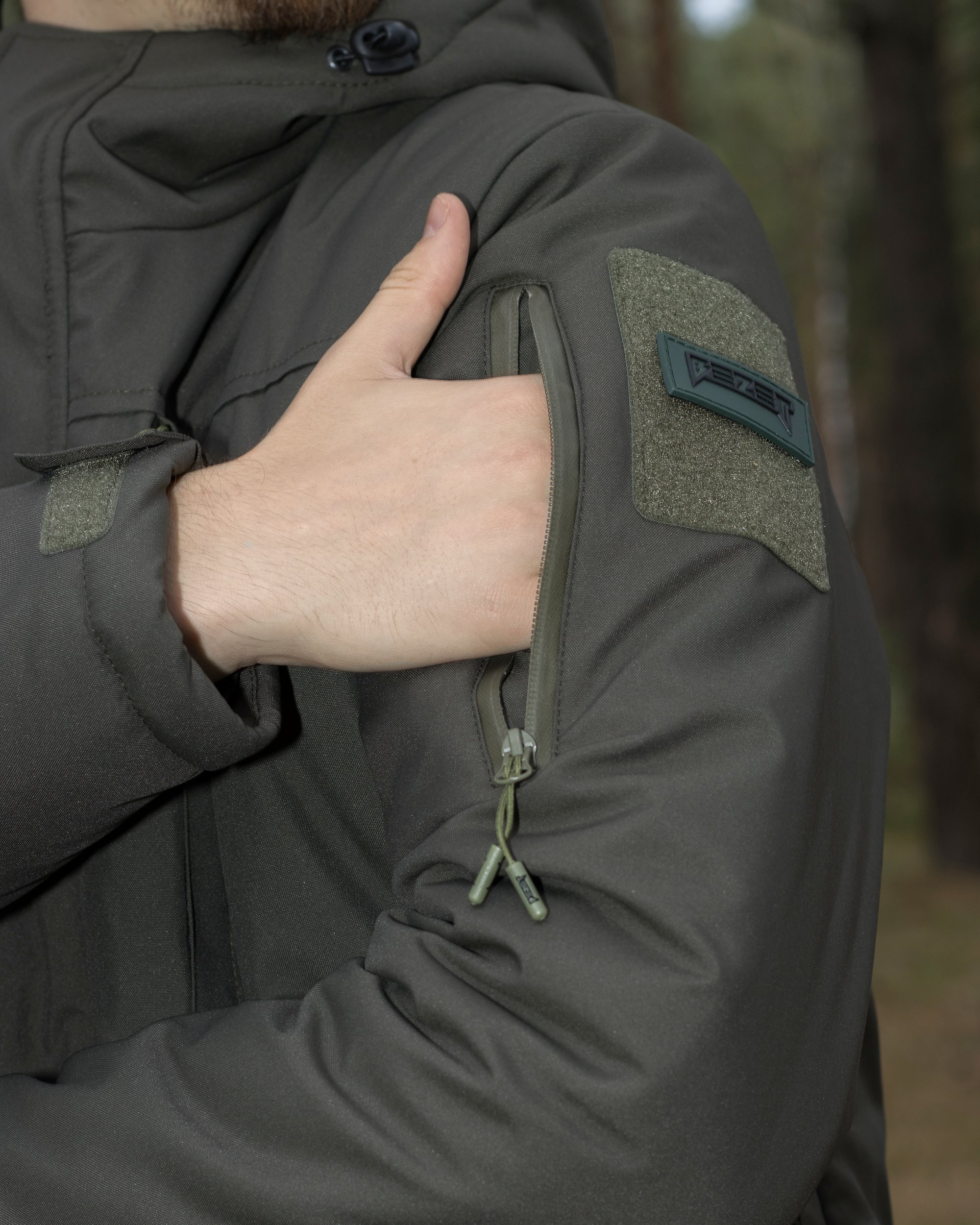 Куртка тактична зимова BEZET SnowPatrol хакі - Фото 23