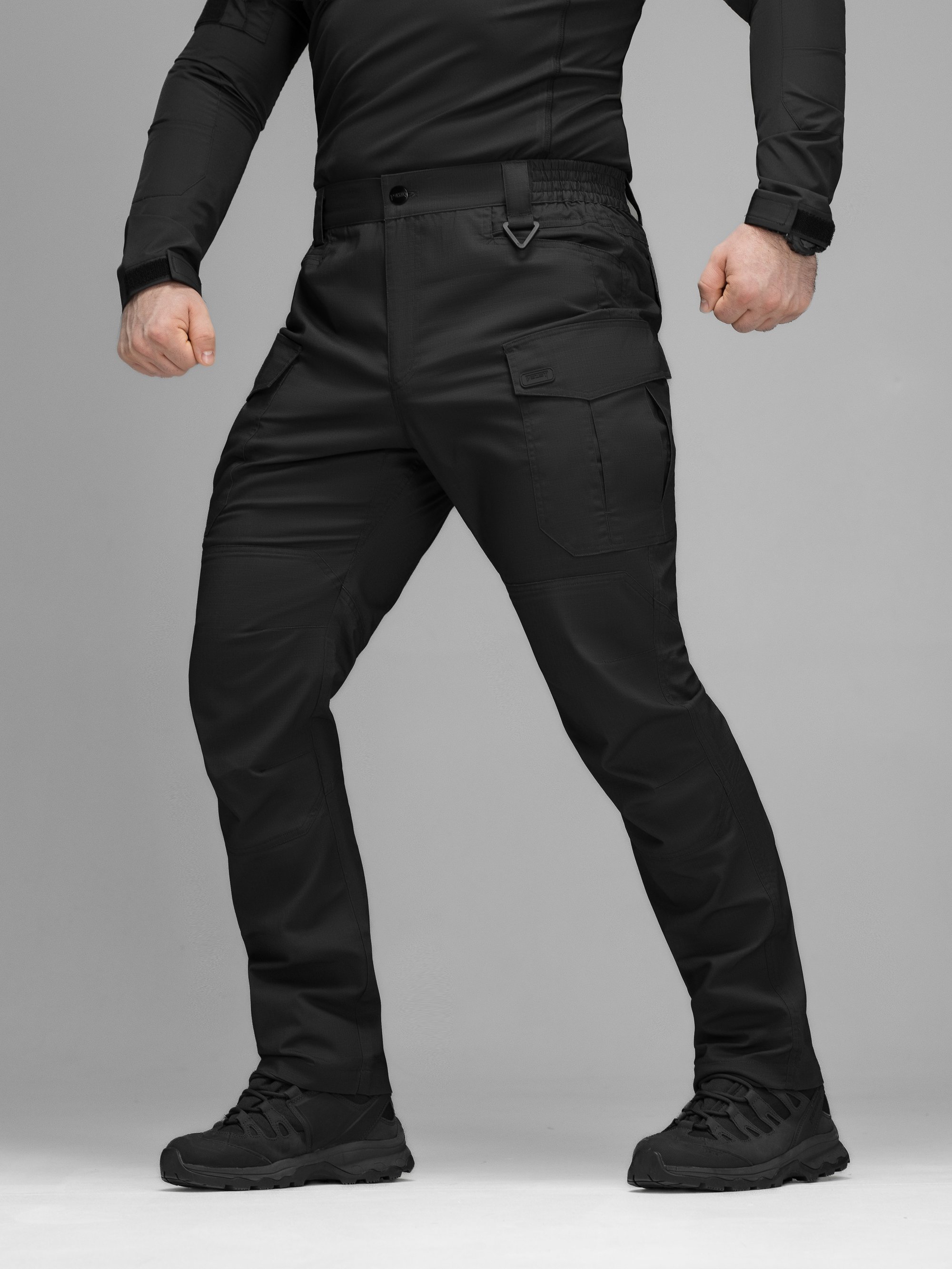 Штаны карго тактические BEZET Ranger черный - Фото 15