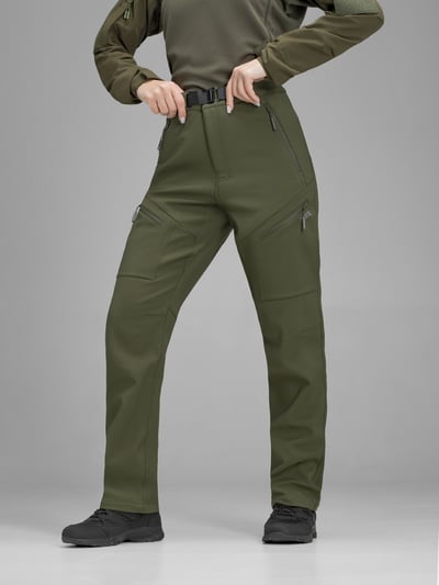 Штани карго тактичні жіночі Softshell BEZET Techwear хакі - Фото 1