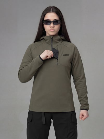 Кофта жіноча BEZET Motion хакі - Фото 3